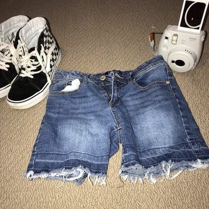 Girls Arizona Jean frayed shorts